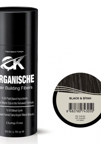 Organische Hair Building Fibers 50 gr Siyah Saç Tozu