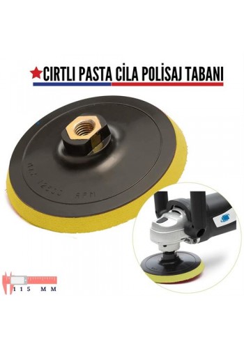 12+2 ADET 11.5 cm Çap Cırtlı Pasta Cila Polisaj Tabanı