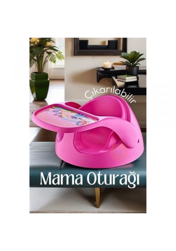 Çıkarılabilir Mama Oturağı Masa Mama Sandalyesi PEMBE 719335