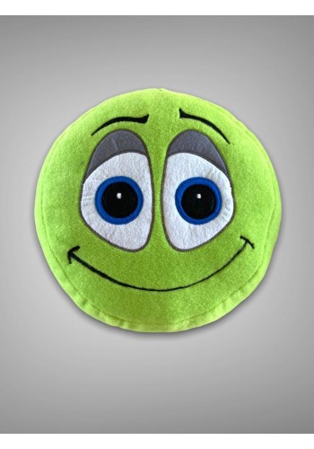 Emoji Yastık Peluş Oyuncak Yeşil  Oyun ve Uyku Arkadaşı