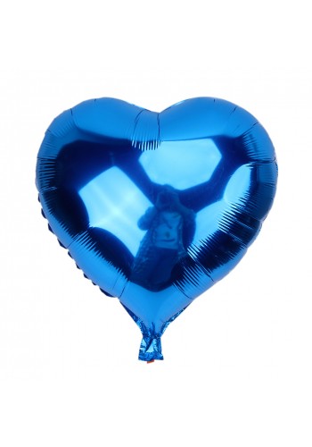 Kalp Balon Folyo Mavi 45 Cm 18 Inç