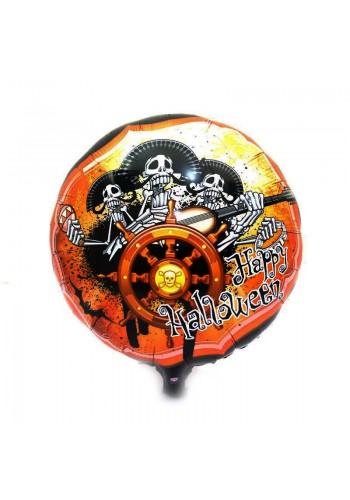 Kuru Kafalı Korsanlar Halloween şekilli Folyo Balon 45 Cm
