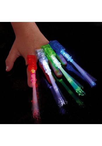Led Işıklı Renkli Püsküllü Parmak Işığı 4 Renk 4 Adet