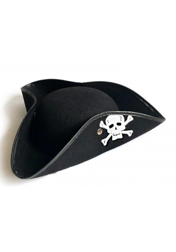 Siyah Renk Korsan Armalı Kaptan Jack Sparrow Korsan Denizci şapkası