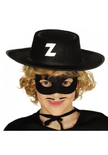 Z Logolu Zorro şapkası Ve Zorro Maskesi çocuk Boy