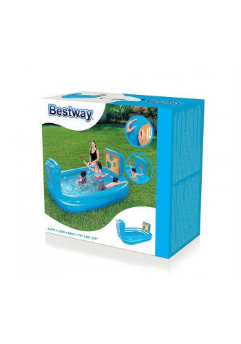 Bestway Büyük Boy Şişme Şut Oyunu Havuzu, Topları ile  237*152*94 Cm