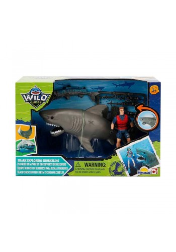 S01049012 Wild Quest Köpek Balığı ve Dalgıç Adam Oyun Seti