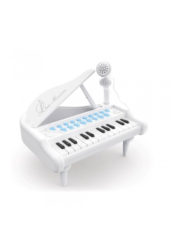 Mikrofonlu 24 Tuşlu Piyano MP3 (Pembe,Siyah,Beyaz)